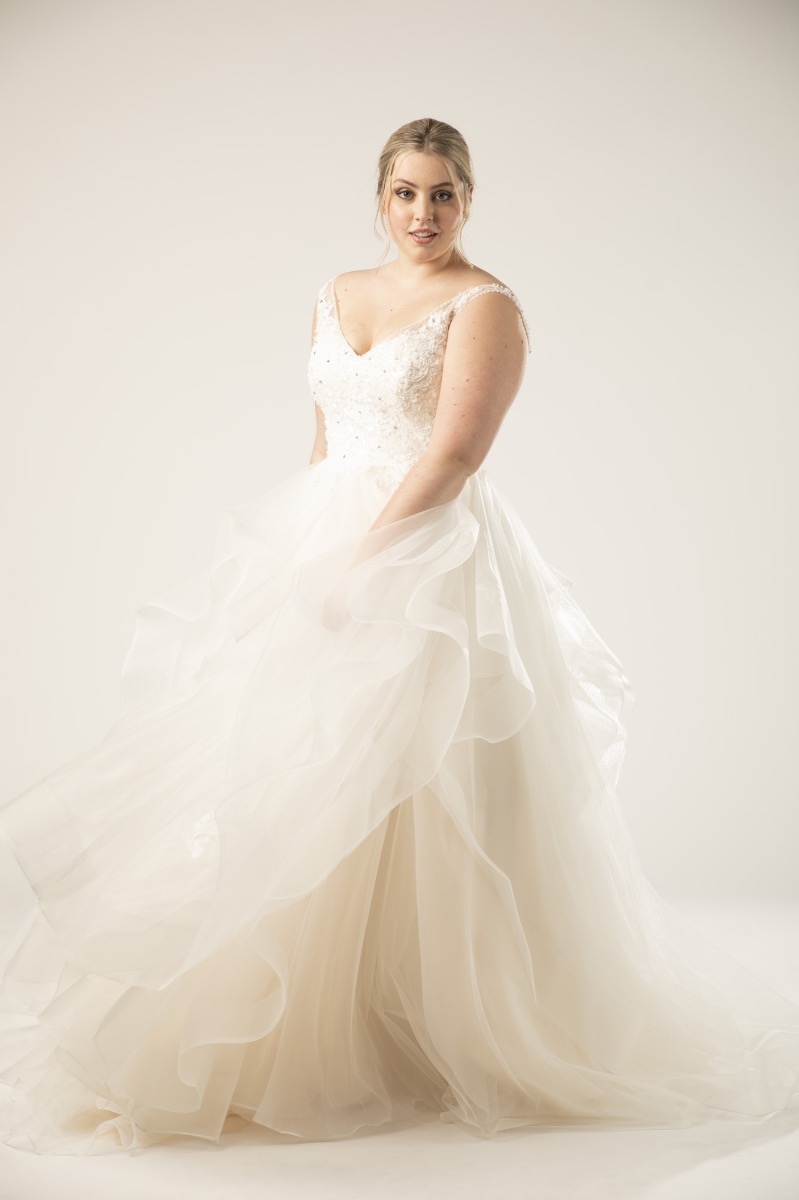 Abito da sposa biancospino curvy